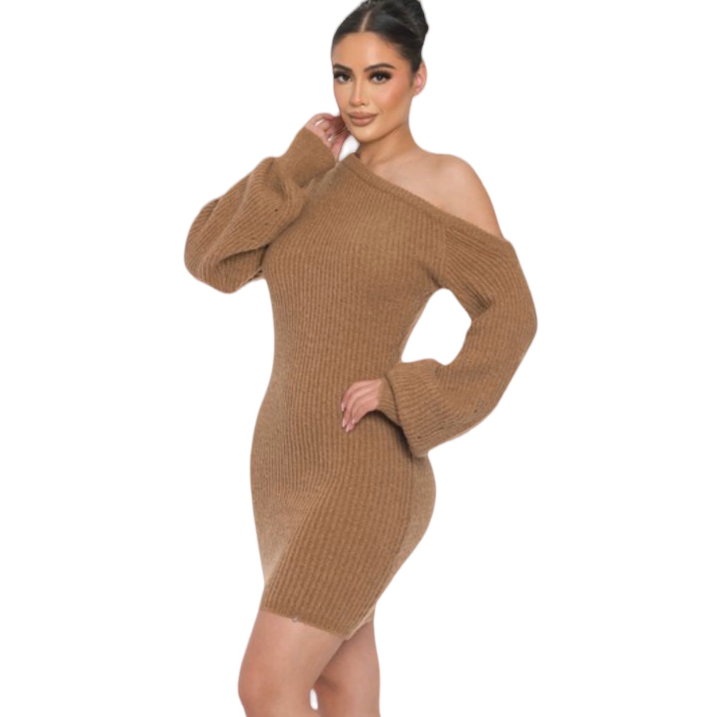 Mocha Sweater Mini Dress