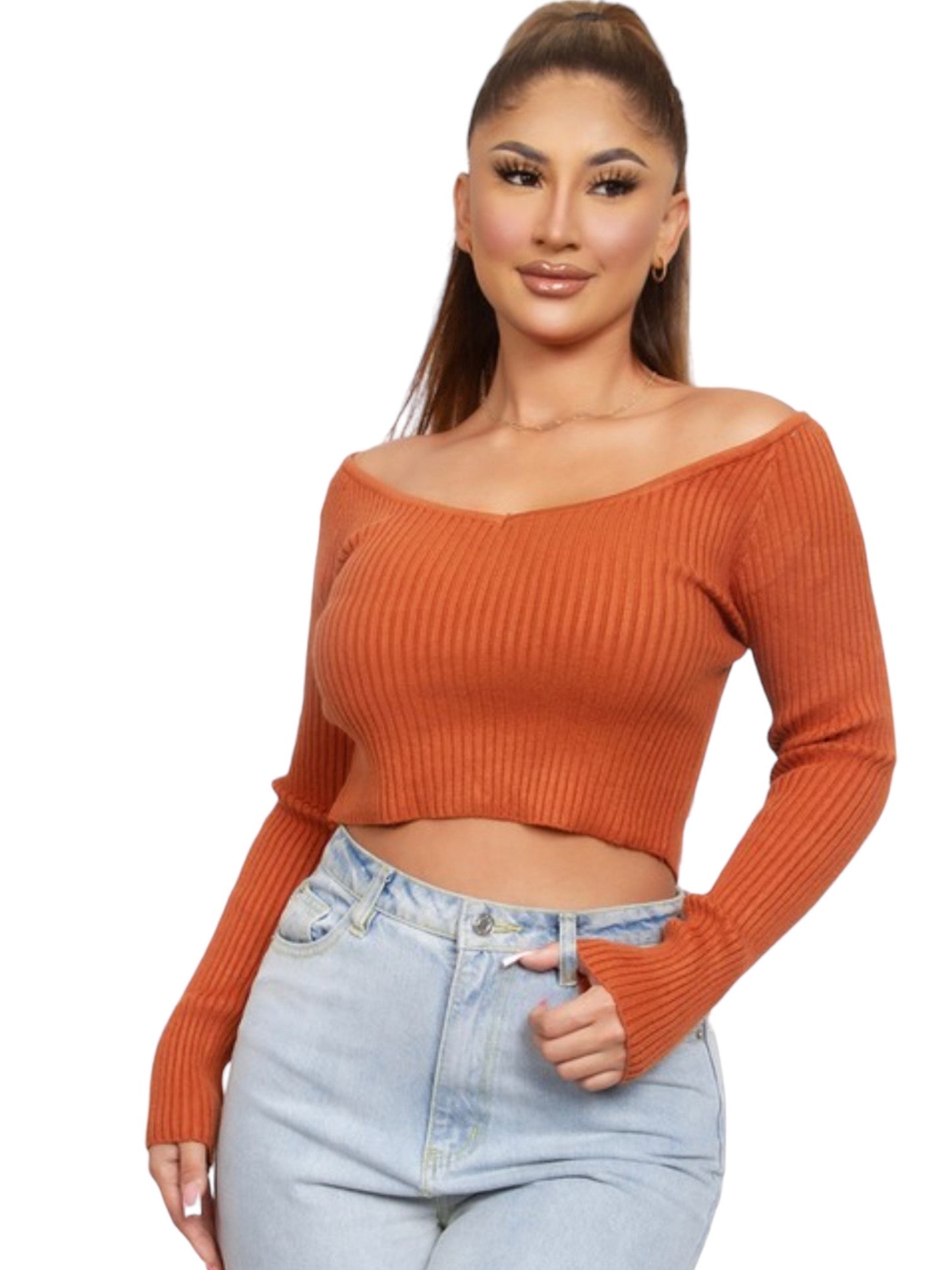 Chopper Crop Top Sweater